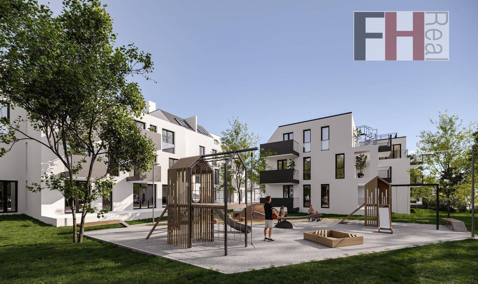 PROVISIONSFREI! Bewilligtes Bauträgerprojekt auf südseitigem, ebenen Grundstück mit toller Fernsicht, 2074m² NNF, nahe Gablitz Zentrum! – pohled 2