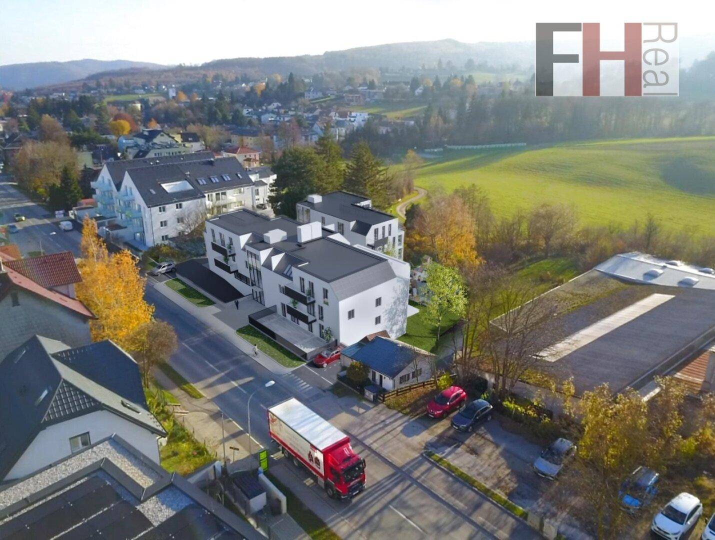 PROVISIONSFREI! Bewilligtes Bauträgerprojekt auf südseitigem, ebenen Grundstück mit toller Fernsicht, 2074m² NNF, nahe Gablitz Zentrum! – pohled 4