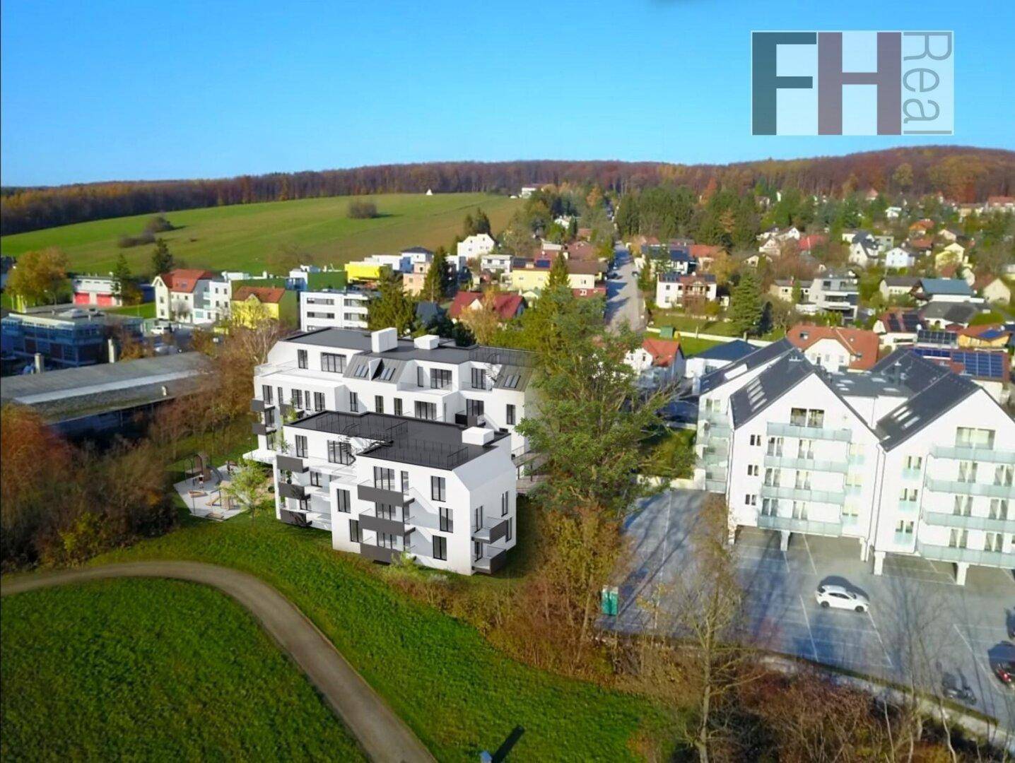 PROVISIONSFREI! Bewilligtes Bauträgerprojekt auf südseitigem, ebenen Grundstück mit toller Fernsicht, 2074m² NNF, nahe Gablitz Zentrum! – pohled 5