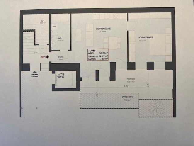 Grundriss Top 10 Gartenwohnung