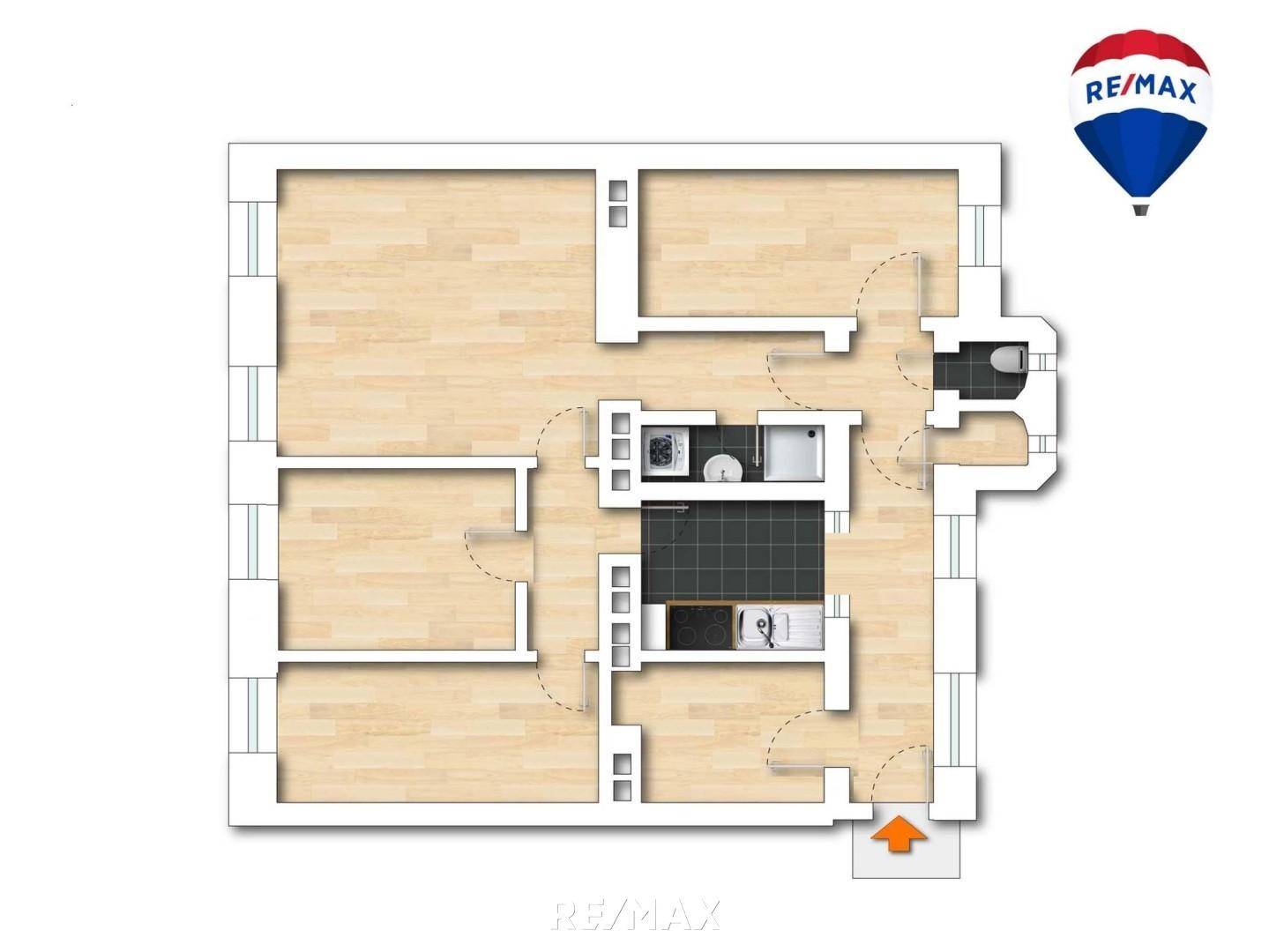 Plan-Variante mit 4 Zimmern