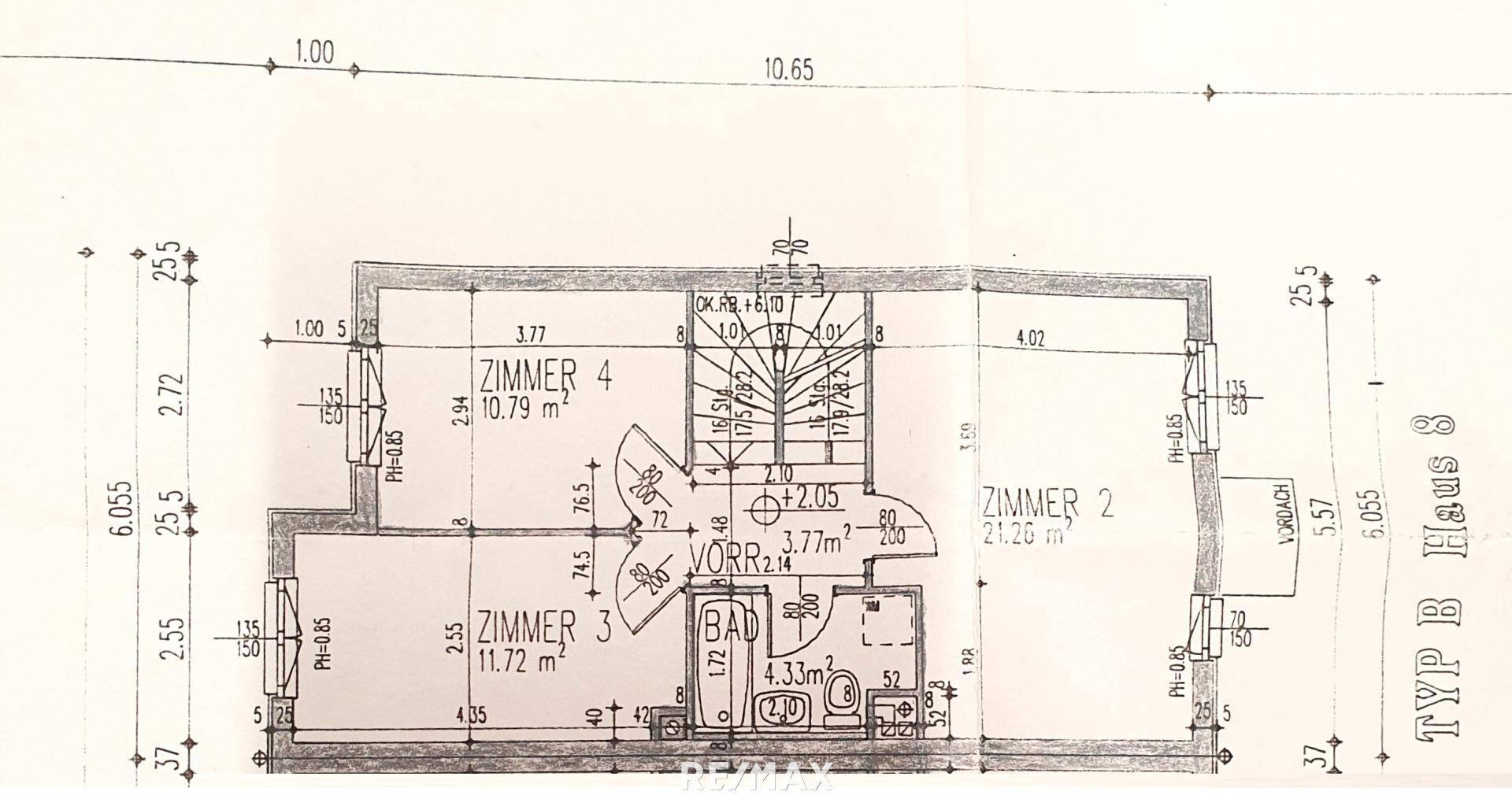 Plan OG aus Bauakt