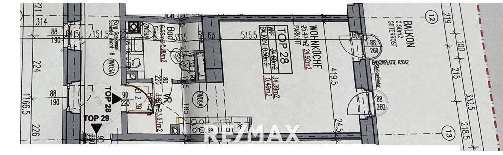 Bauaktplan T.28