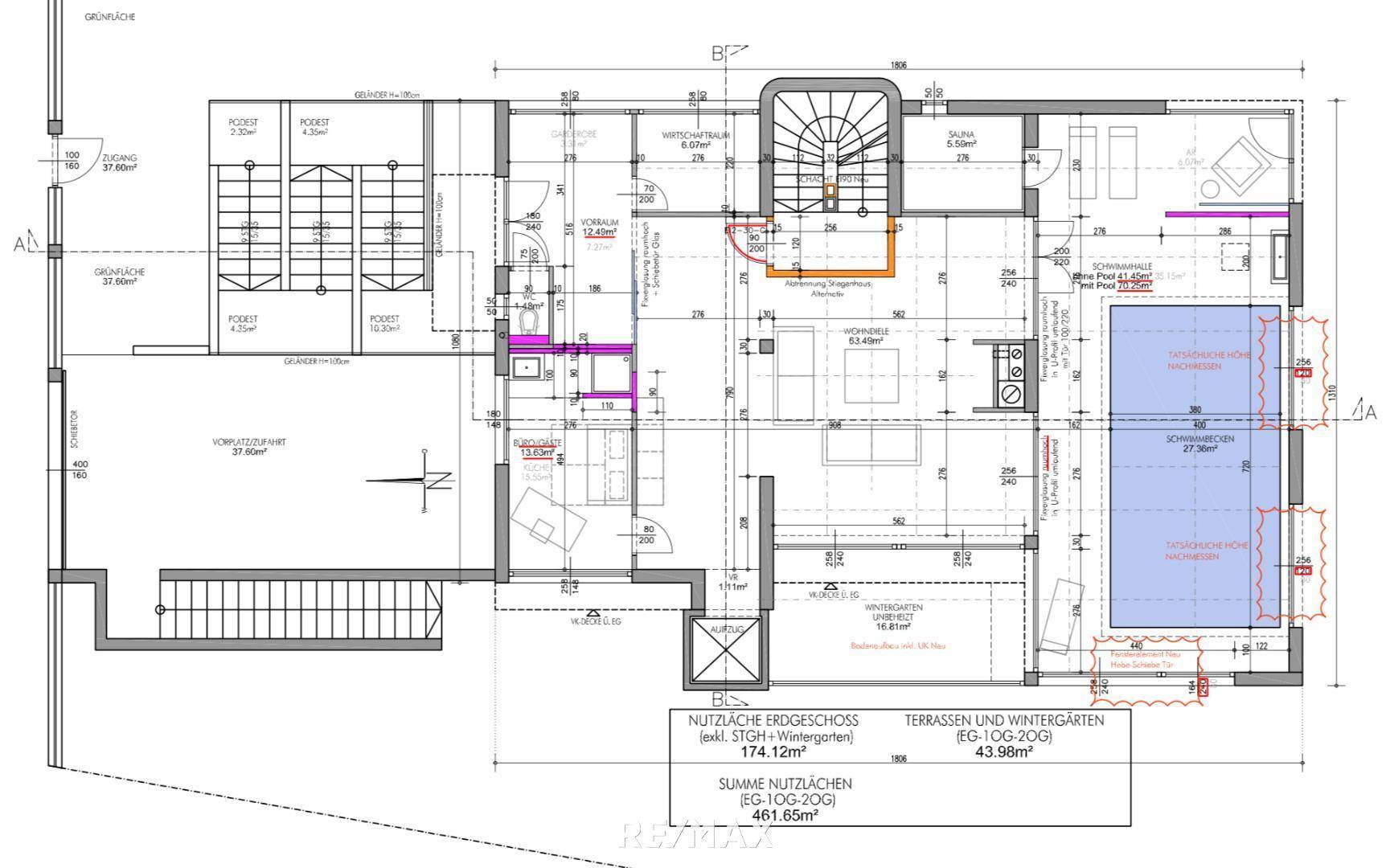 Plan EG - - Grundrisse adaptierbar