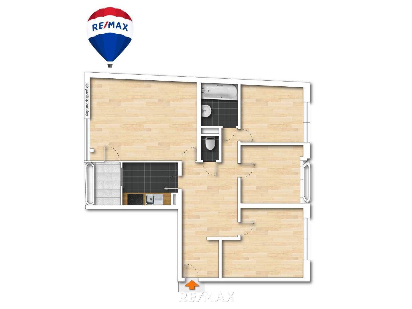 Grundriss laut Bauakt-Plan