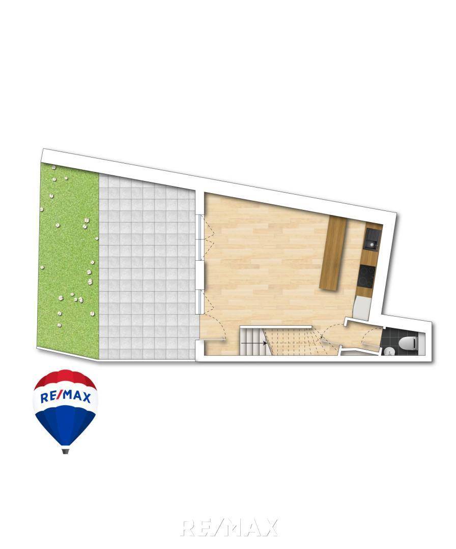 Grundriss Garten-Geschoß schön