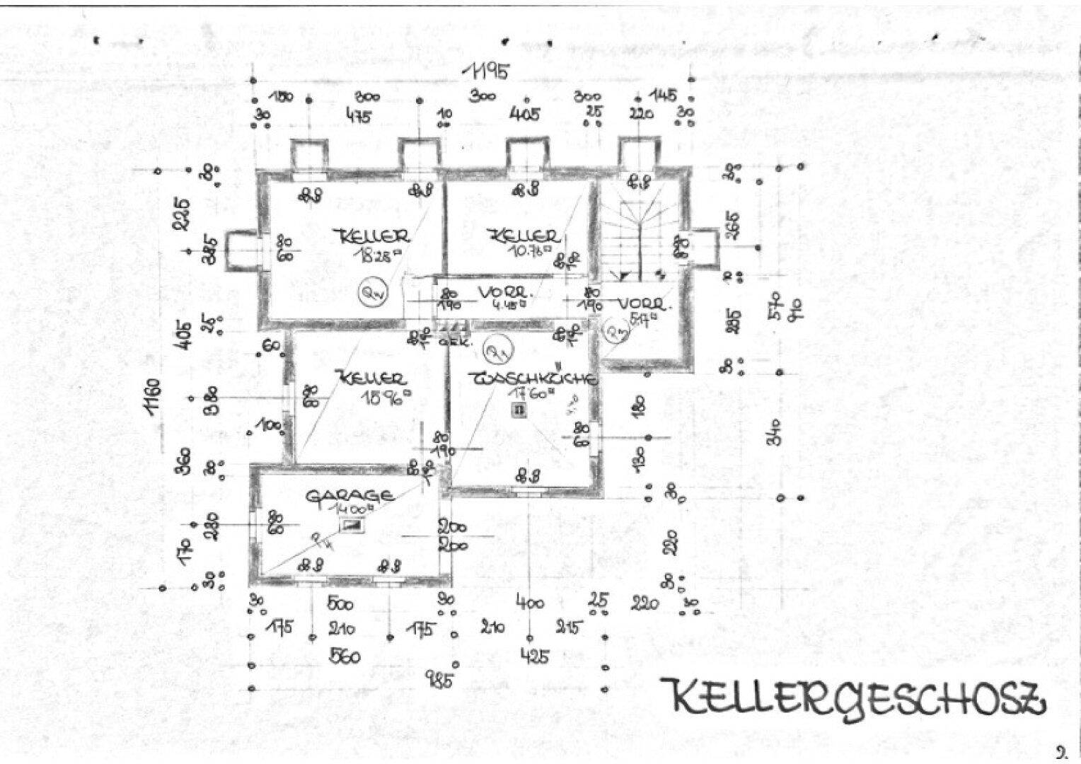 Plan Kellergeschoß