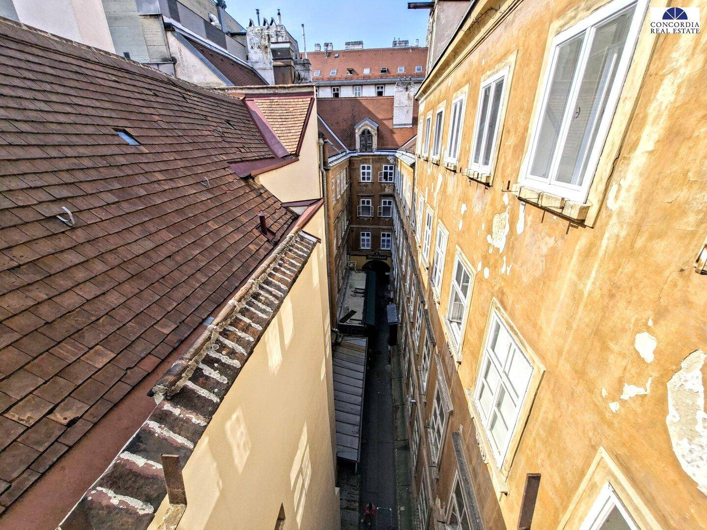 Aussicht Zimmer Innenhof