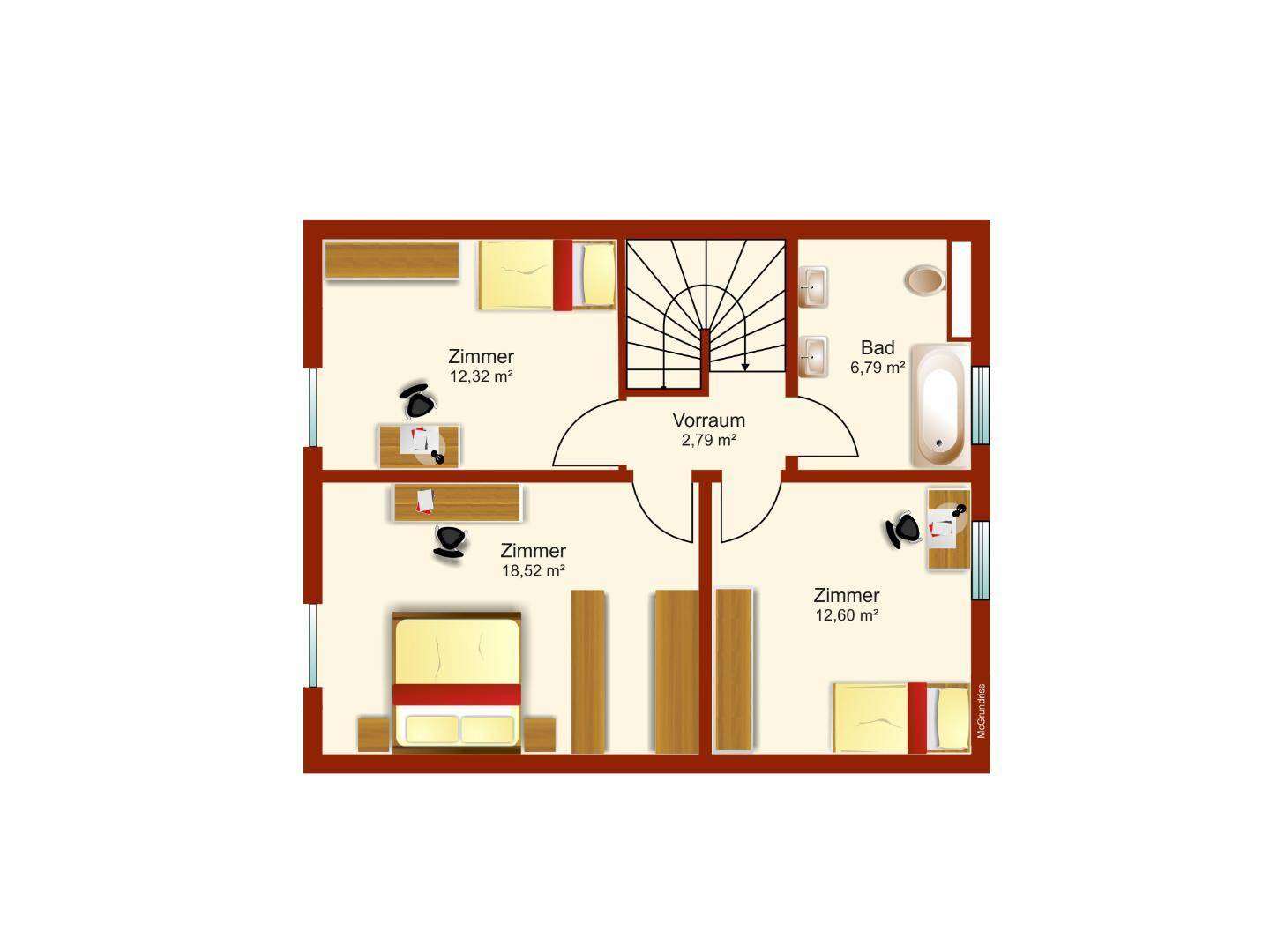 Schematischer Plan Top 6 OG