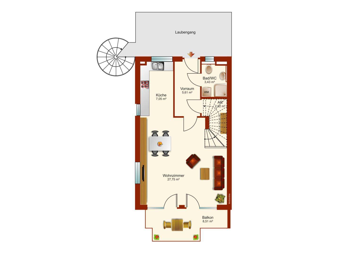 Schematischer Plan 2.OG