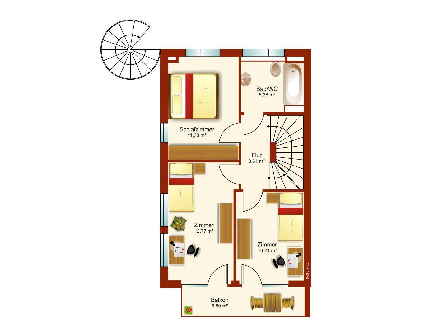 Schematischer Plan 3.OG