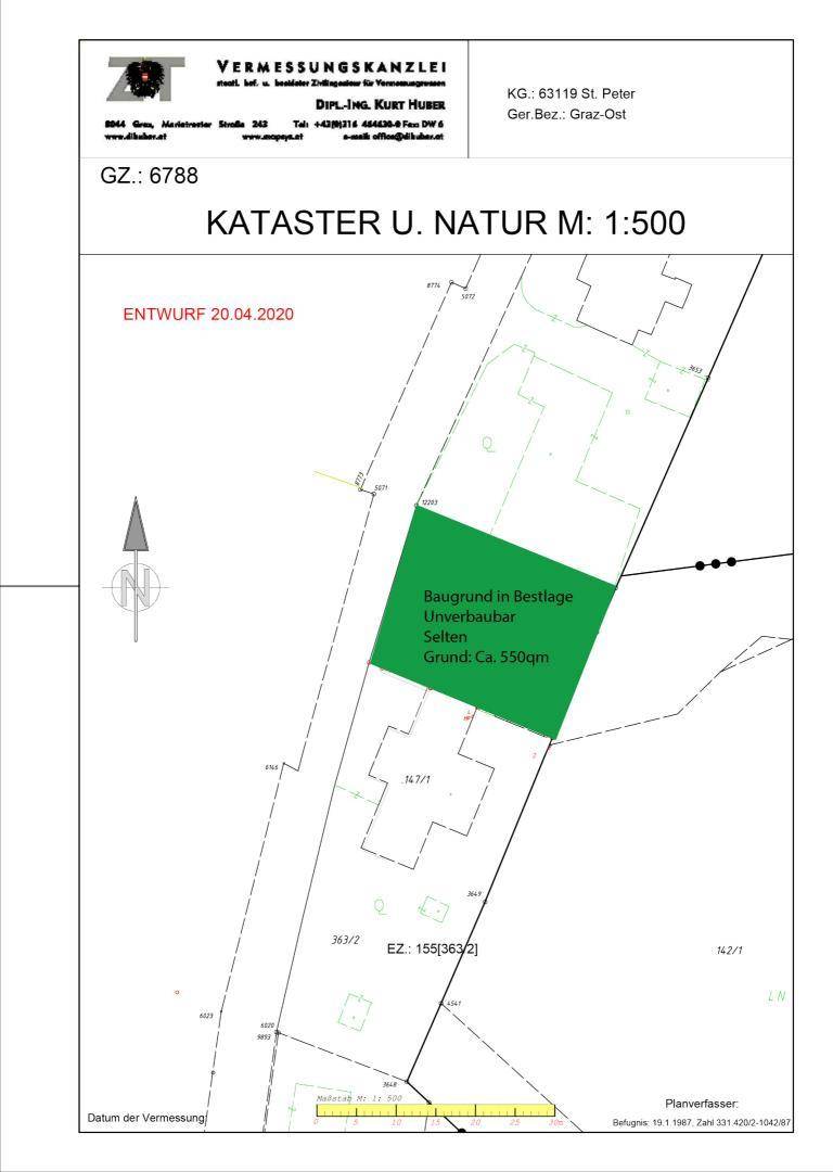 Aussichtslage-Grundstück Petersbergen - Ansicht 2