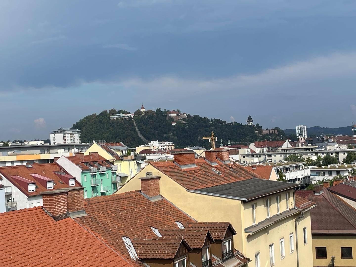 Blick auf den Grazer Uhrturm