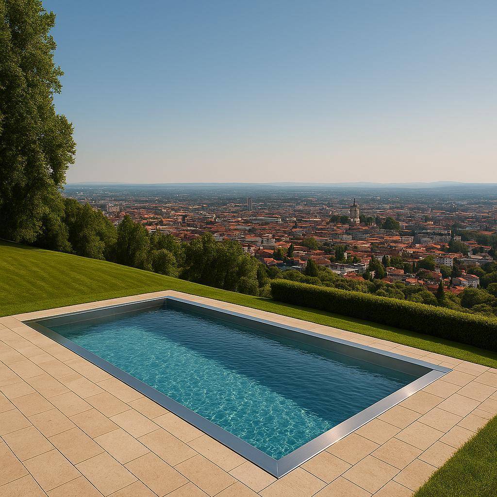 Pool mit Blick auf Graz (Symbolfoto)