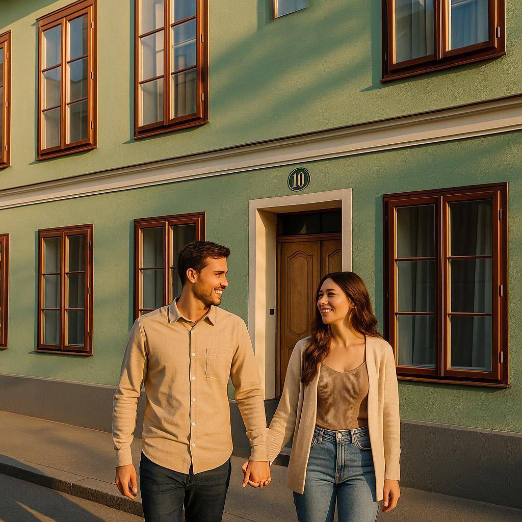 Pärchen in der Grazer Altstadt