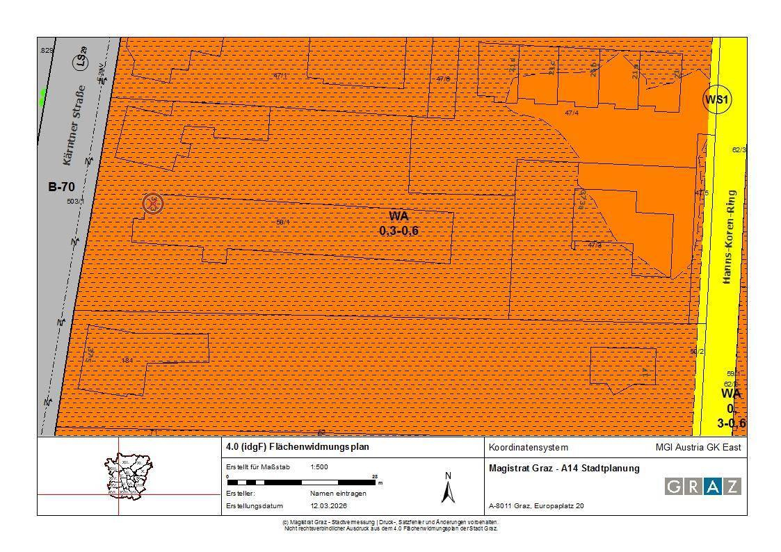 Renditestarkes Gewerbeinvestment in Graz – 3.850 m² Grundstück, Baubewilligung, Frequenzlage Kärntner Straße – pohled 2