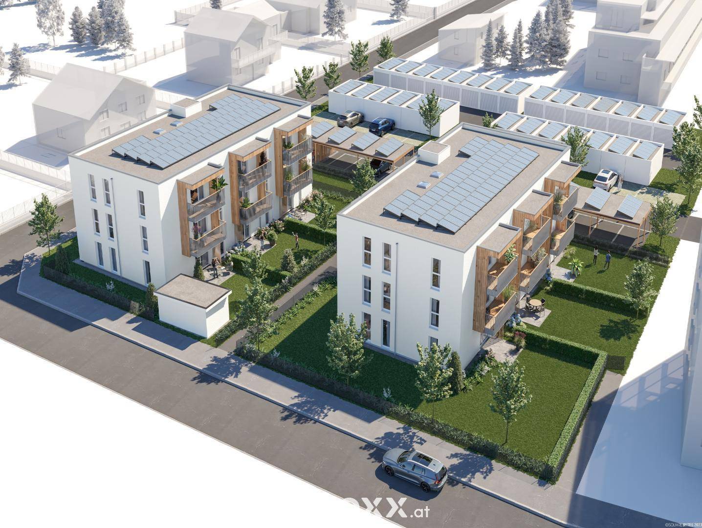 Rendering Bauteil A und B