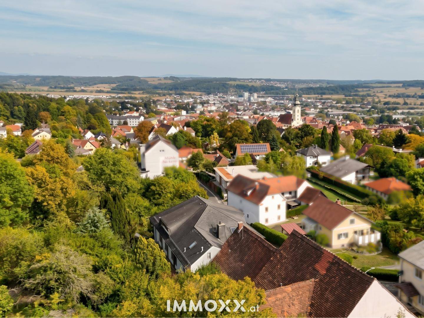 Blick nach Hartberg Zentrum