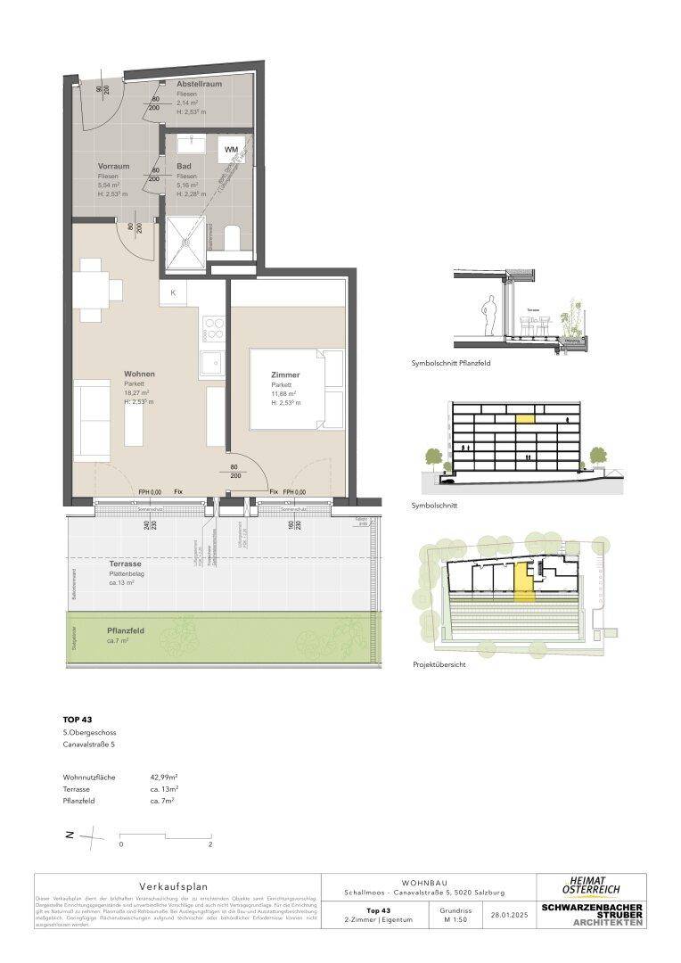 Wohnungsplan Top 43