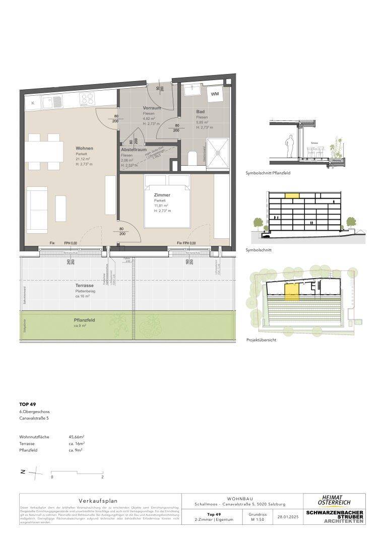 Wohnungsplan Top 49