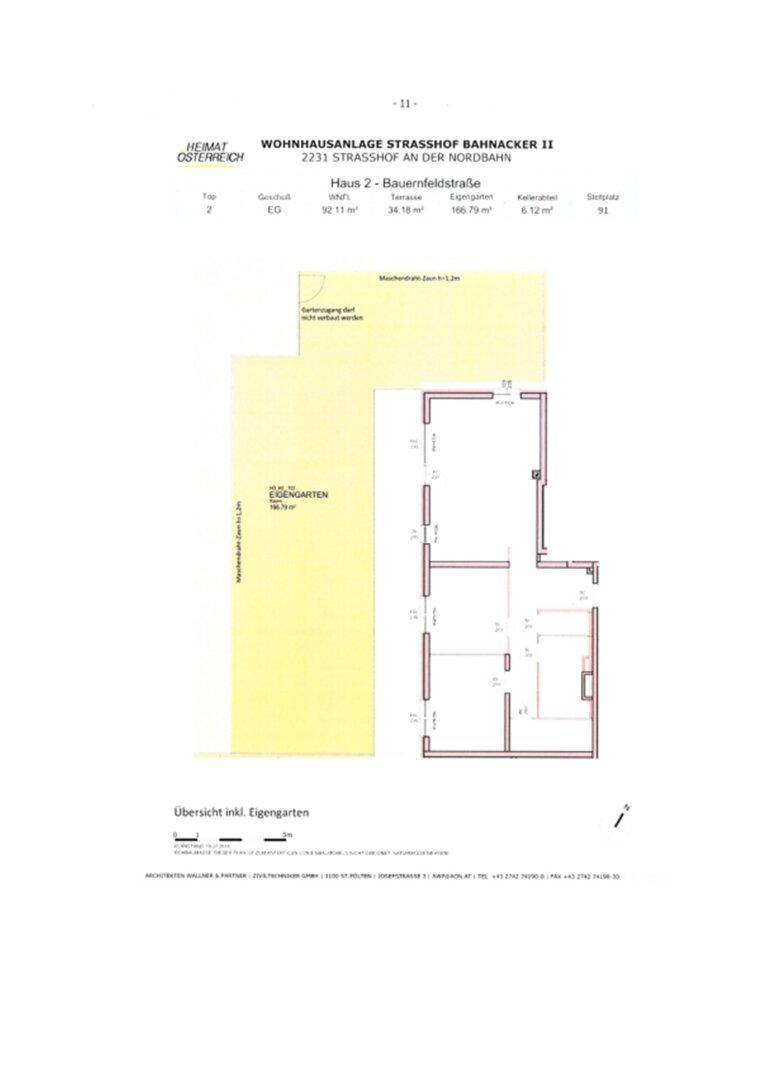 Moderne 3-Zimmer Gartenwohnung in Strasshof - Ansicht 3