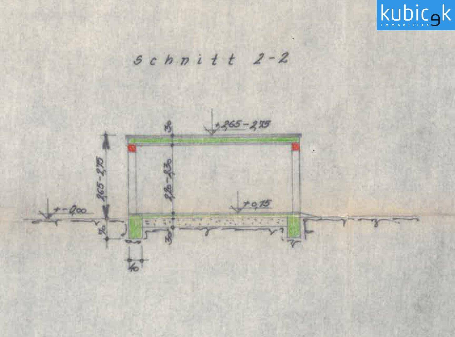 Plan Schnitt Garage