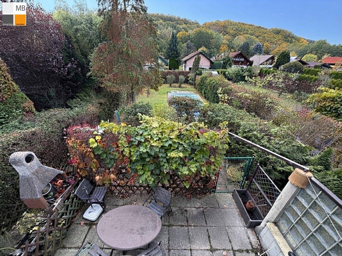 Blick vom Schlafzimmer