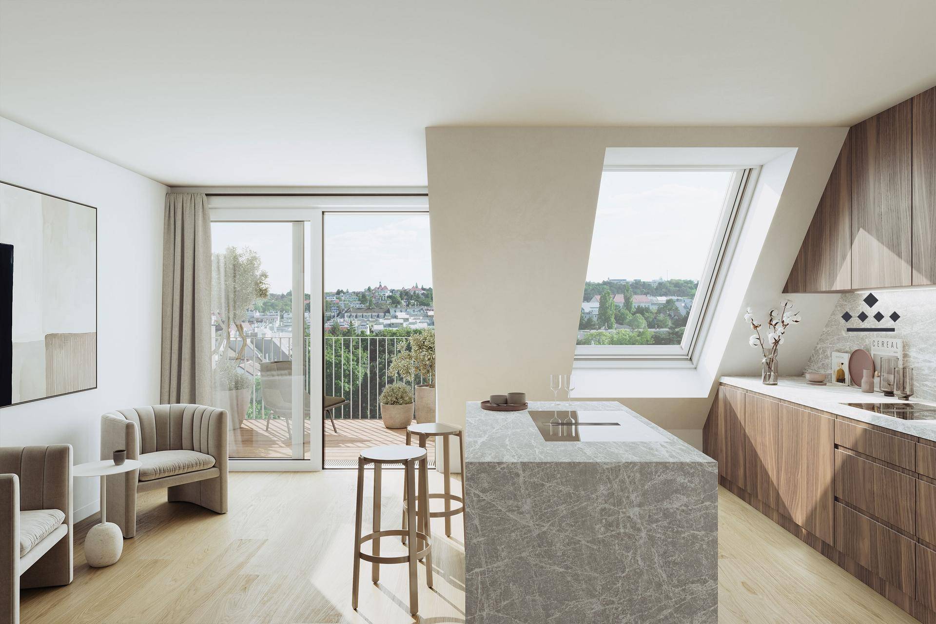 Das_Severin_Penthouse_Wohnküche