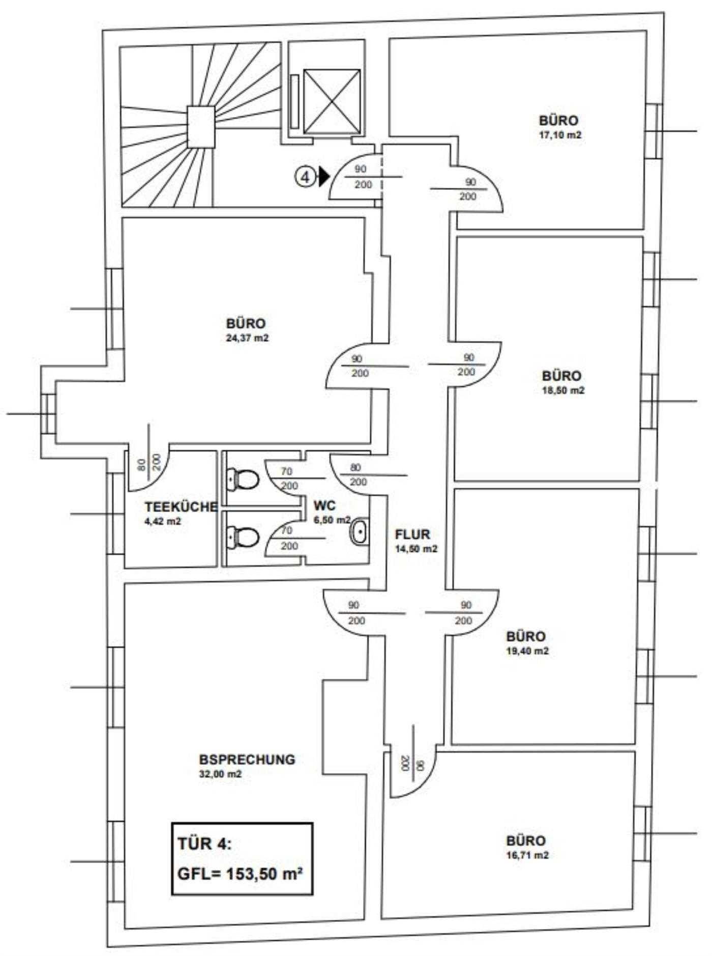 Plan 3OG Top 4-1 - 153,50 m²