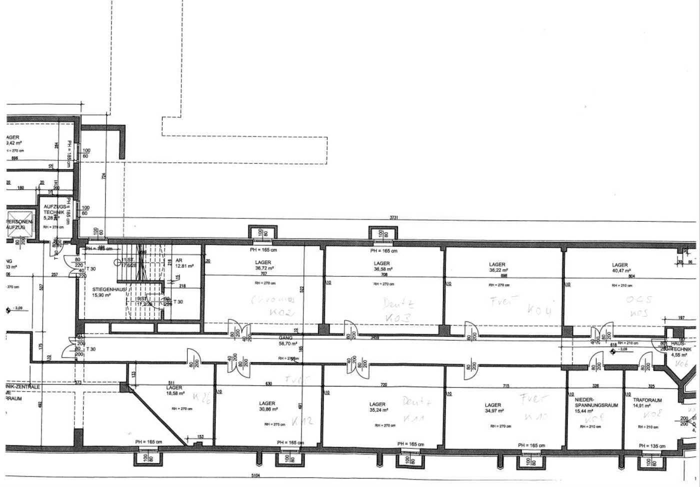 UG Lager 30m²-40m²