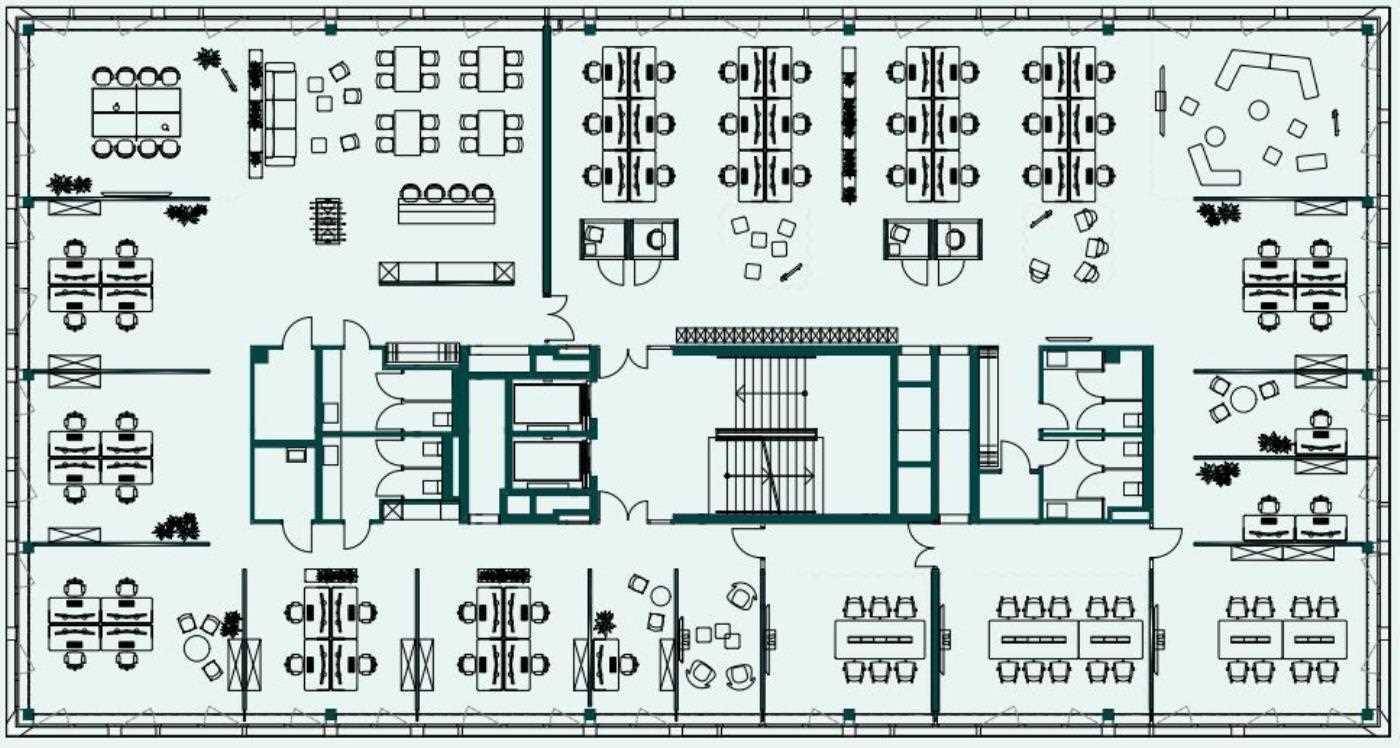 Plan Regelgeschoß Mixed Space