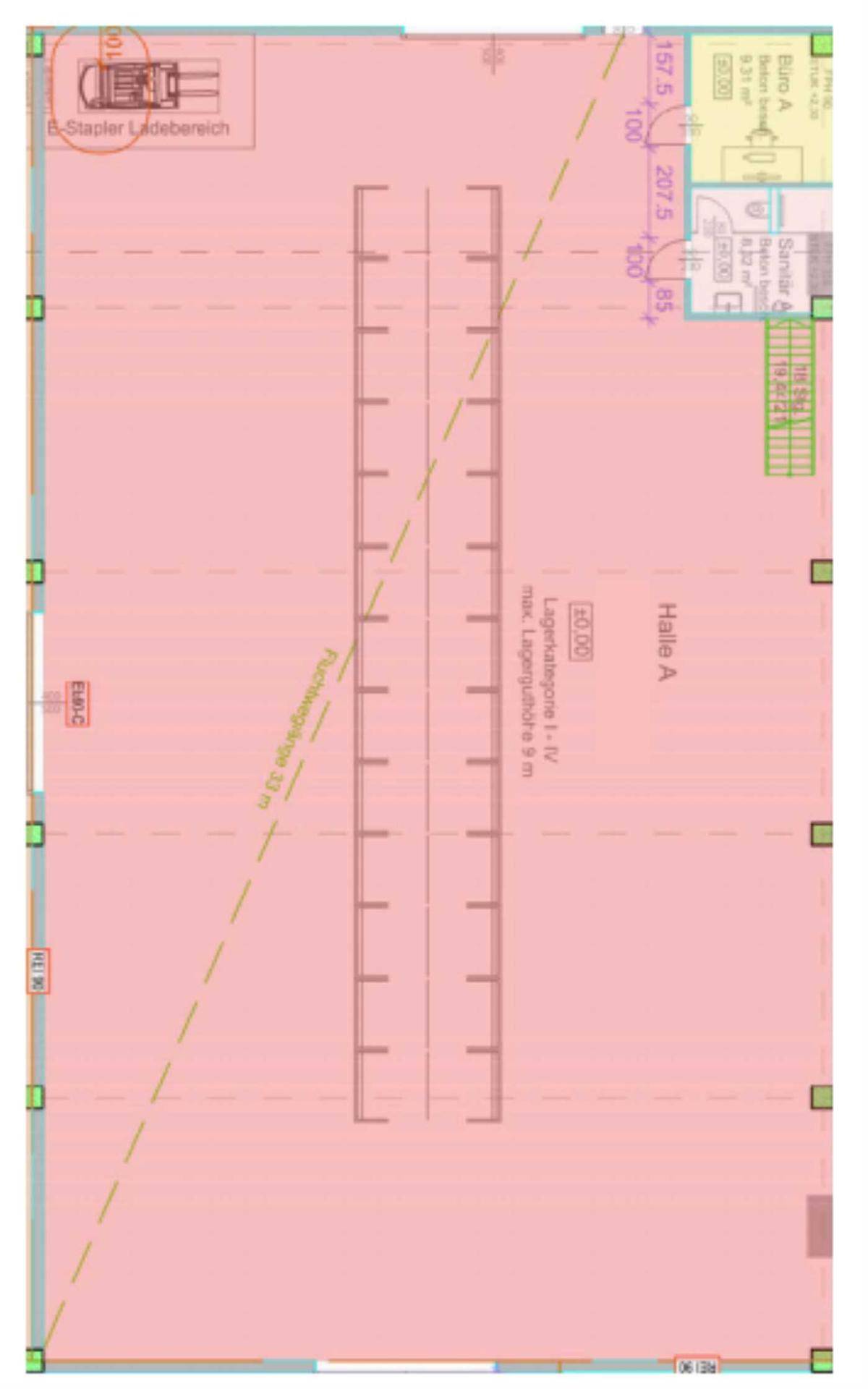 Detailplan Halle A