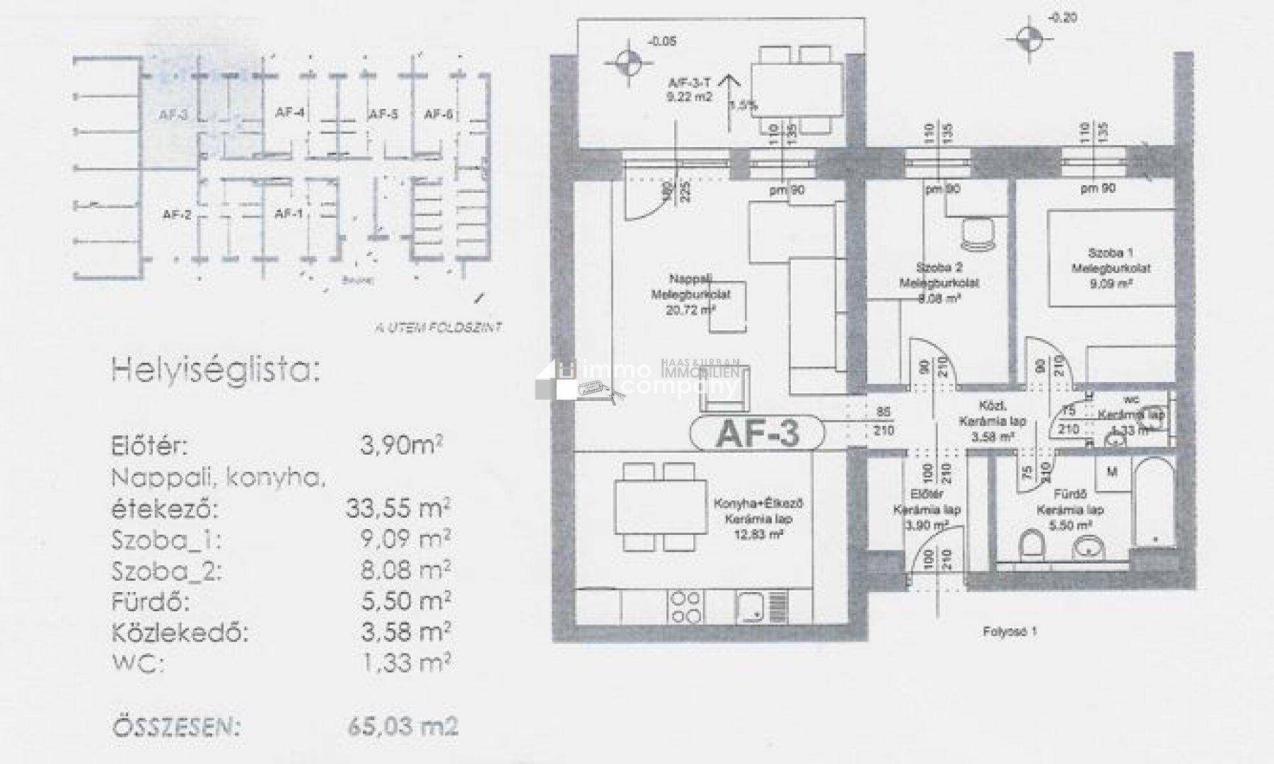 Grundriss 65.01m²Plan