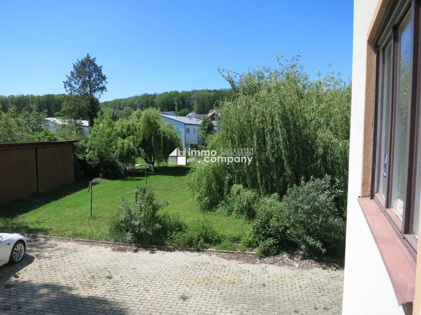 Gartenaussicht aus 2 Stock