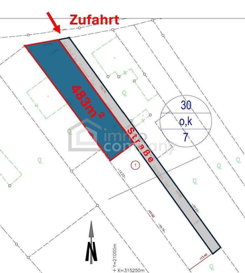 Grundstück Nr. 1 von 4 in Mannersdorf/Leithagebirge zu verkaufen - 483m² - Ansicht 3