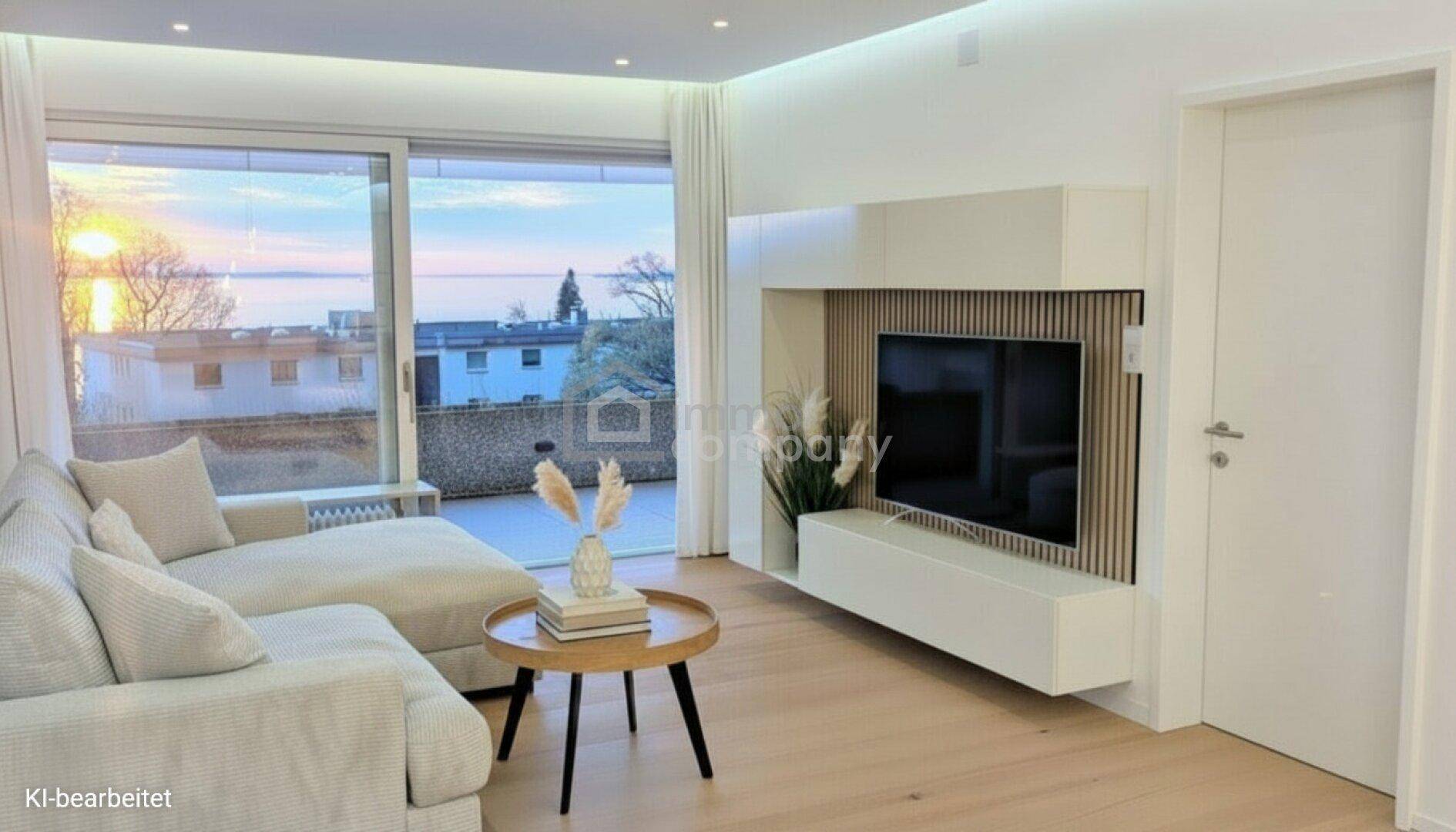 See-Panorama Wohnung mit Smart-Home: Frisch renovierte Loggiawohnung in Bestlage Lochau - Mehr