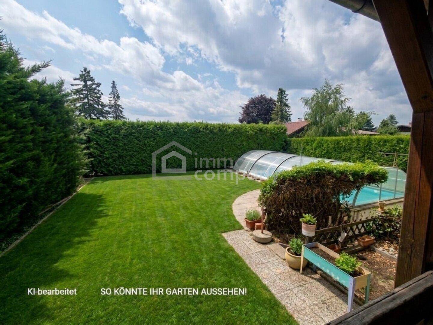 Gartenansicht KI-Generiert