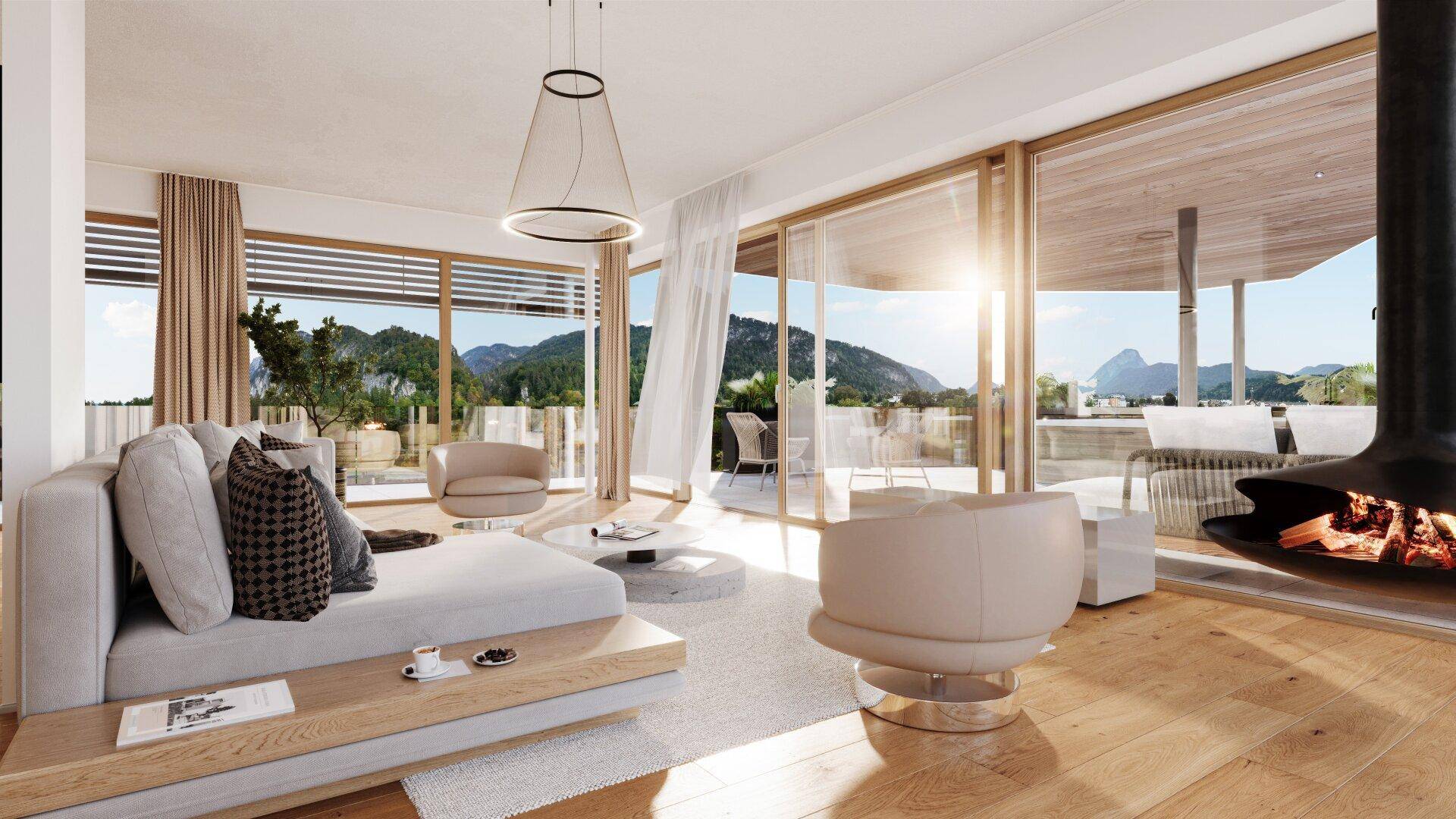 Premium Südost-Penthouse mit 152 m² Panoramaterrasse – Naturresidenz Kaiseraufstieg - Ansicht 2