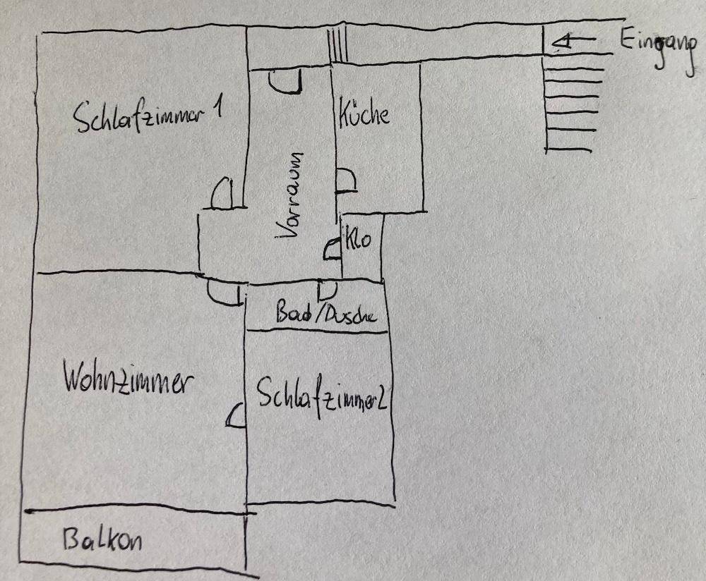 Plan Ko¨rblergasse 26c Top 19 Skizze