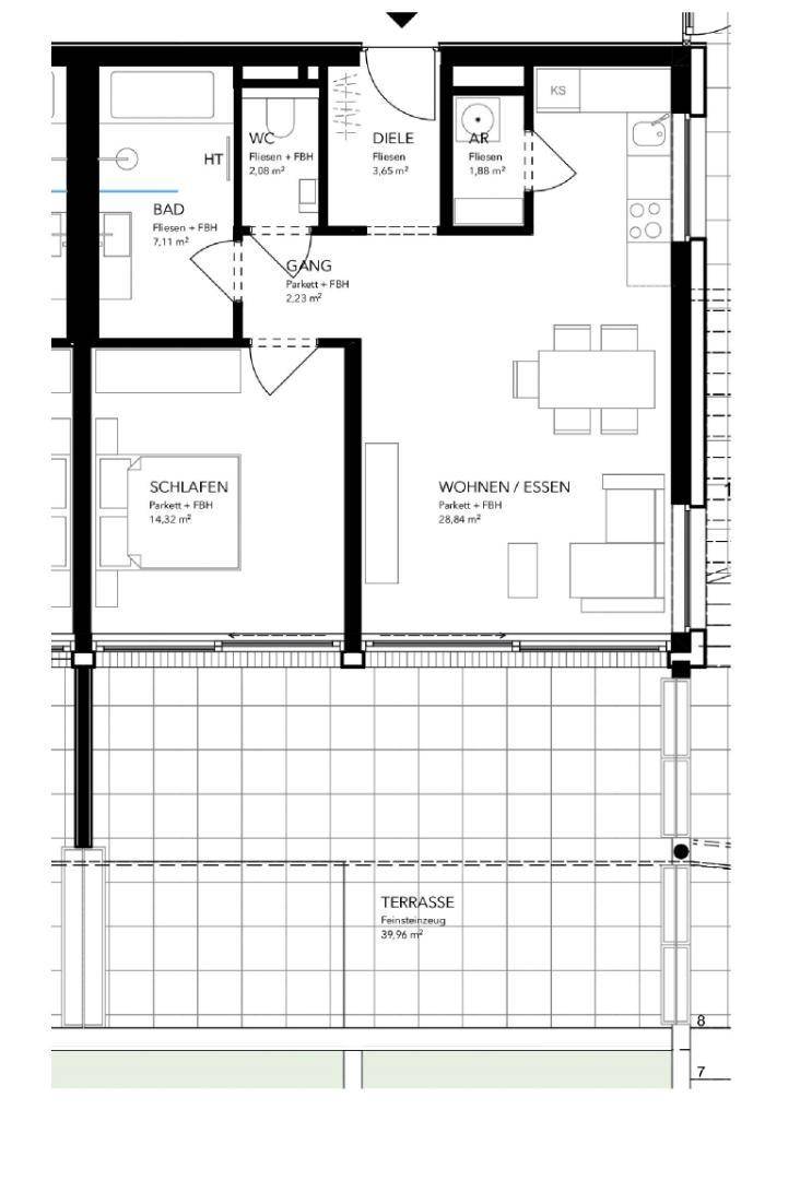 Grundriss Top A1