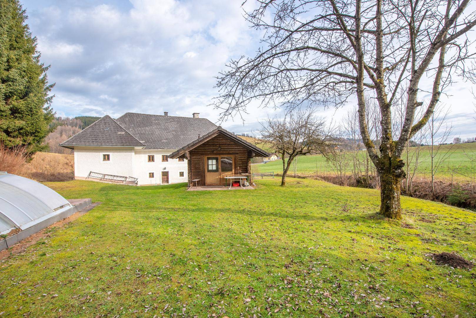 schöne Wiese für mögliche Gartengestaltungen