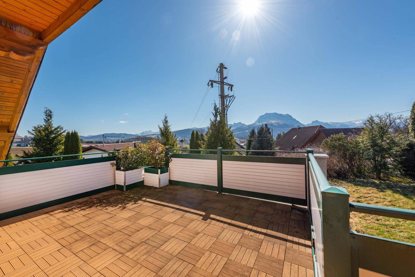 Balkon/Terrasse mit Ausblick