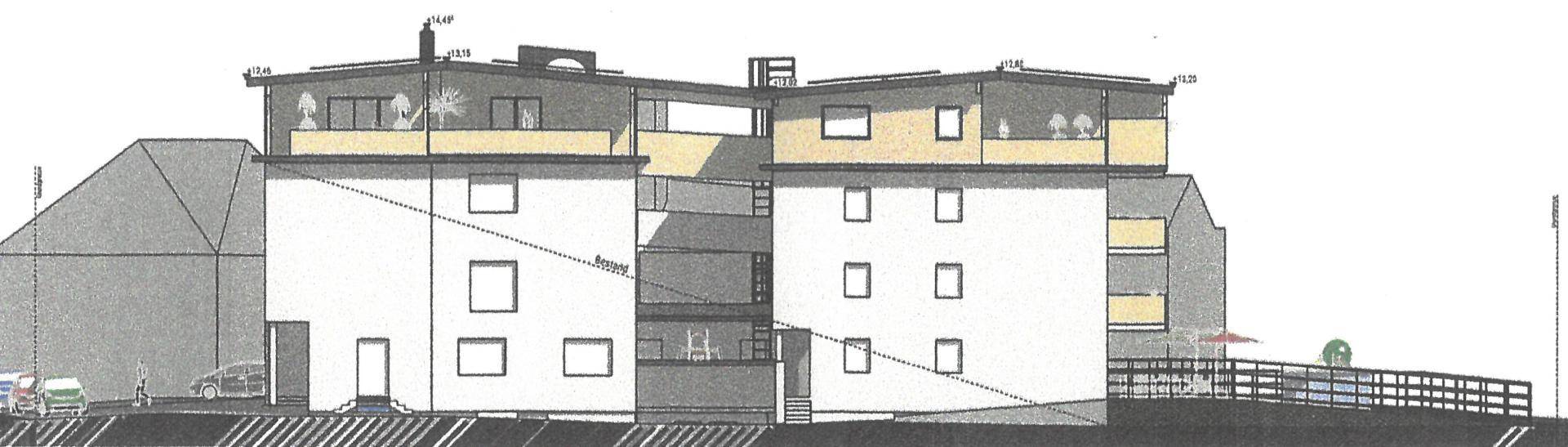 Seitenansicht Zubau/Aufstockung