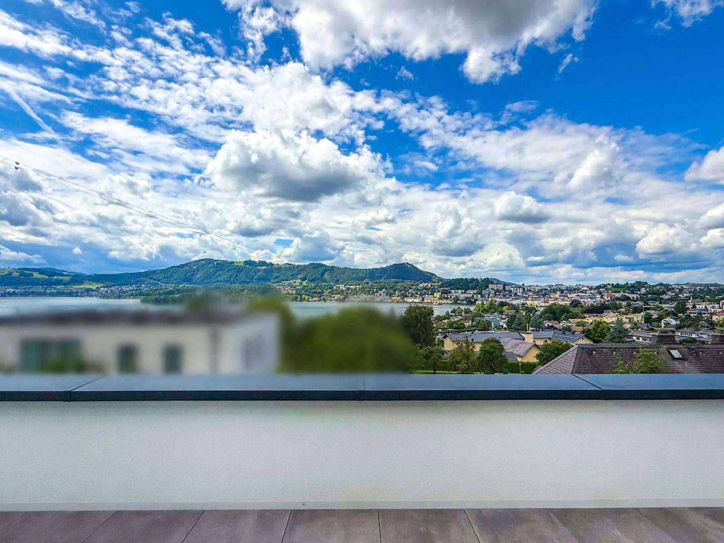 Blick vom Wohnbereich