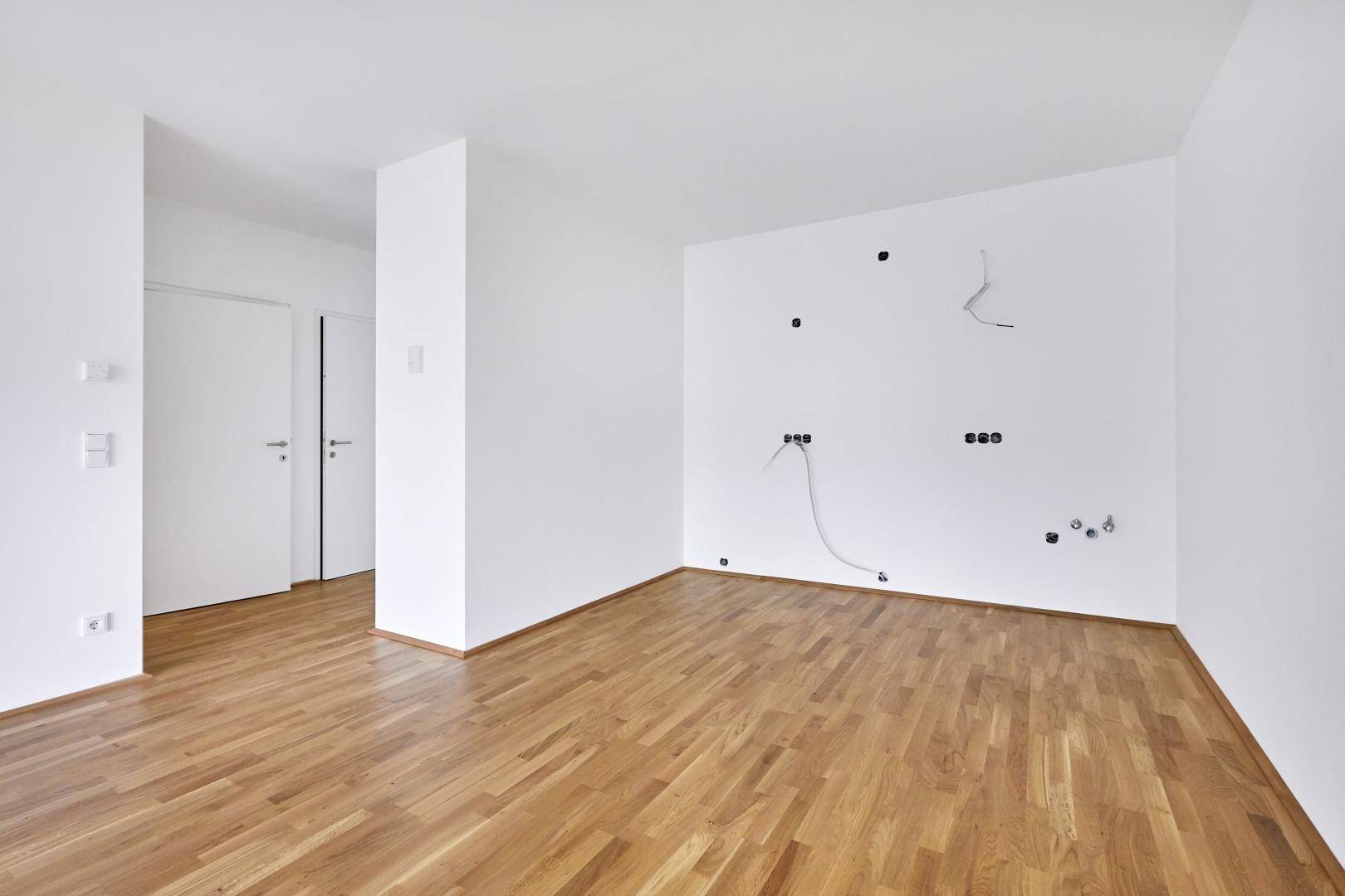 Kochbereich vor Kücheneinbau