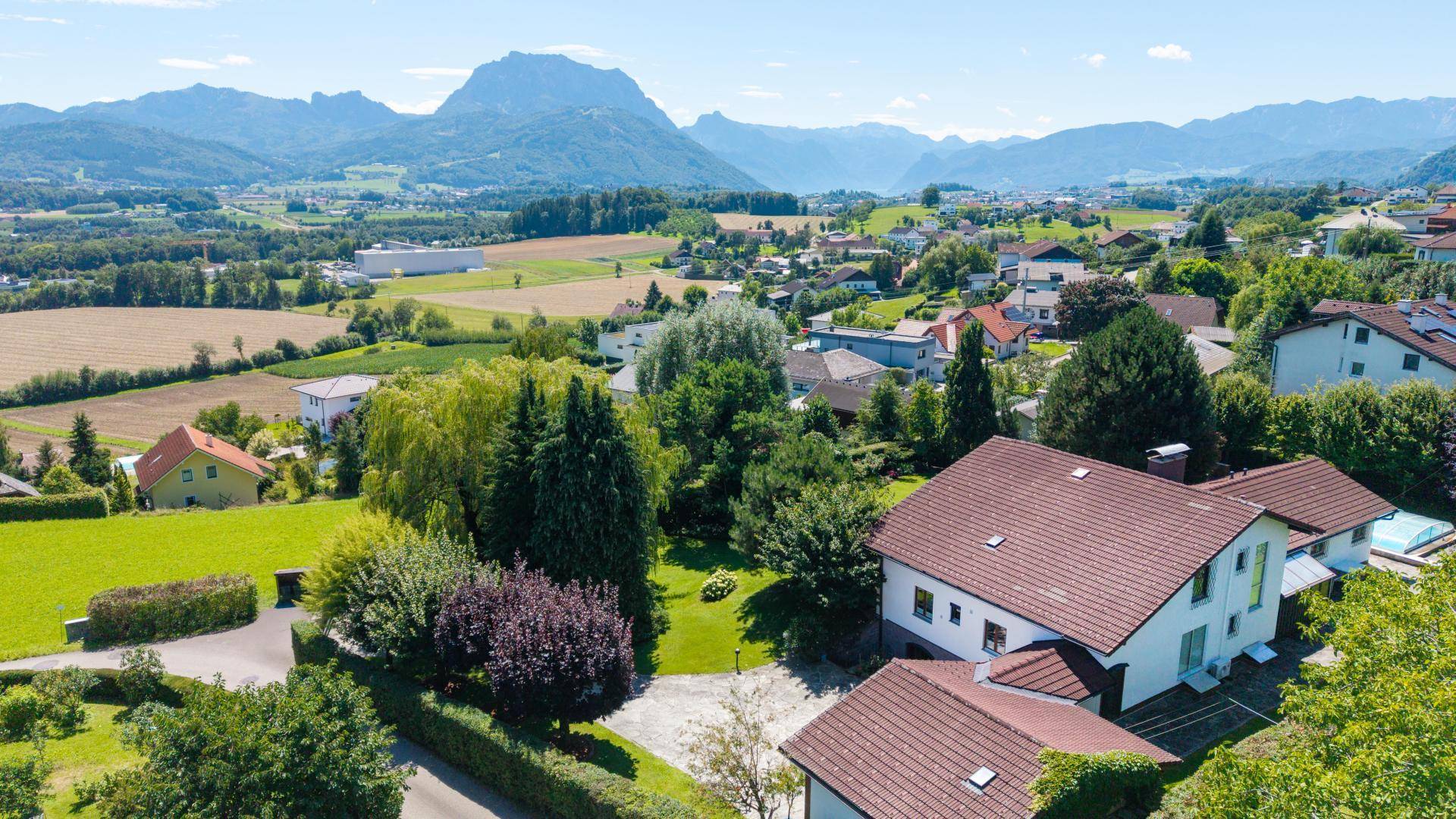 Objekt mit Traunstein von oben
