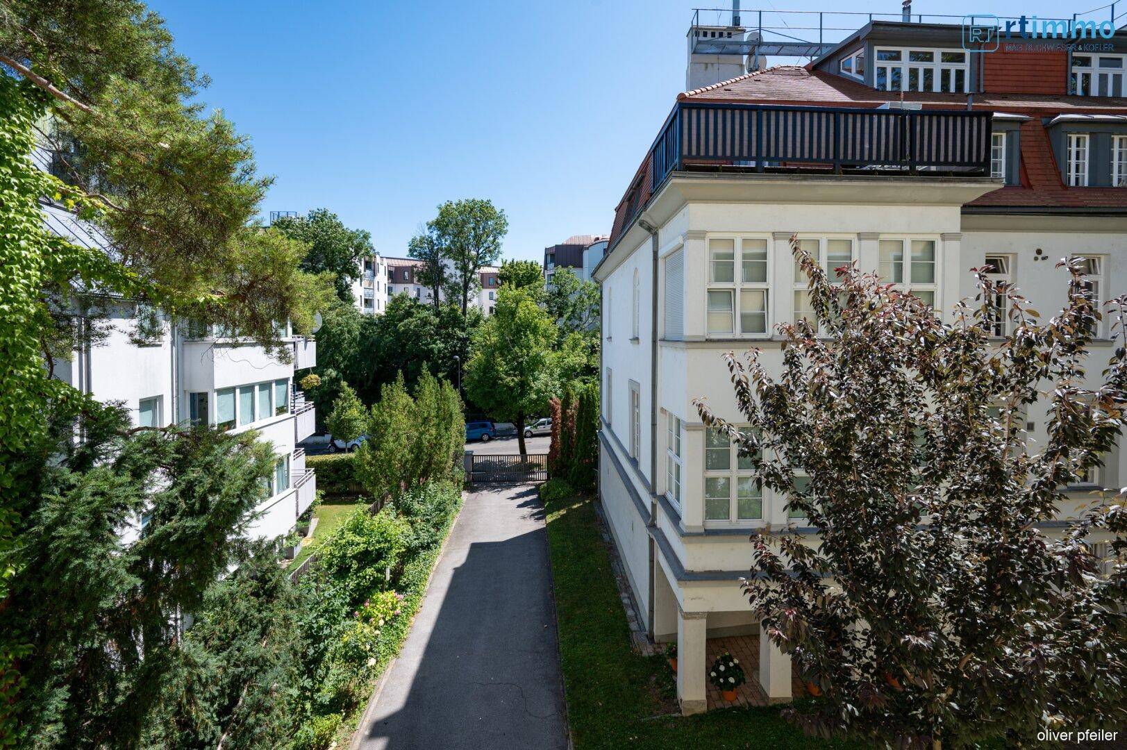 Blick aus dem Wohnzimmer