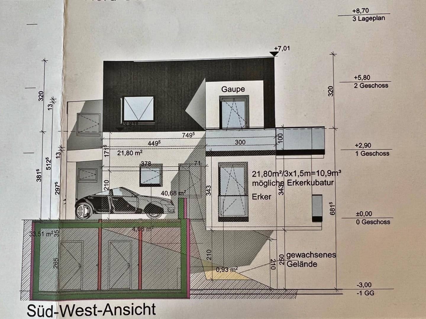 Süd-West Ansicht