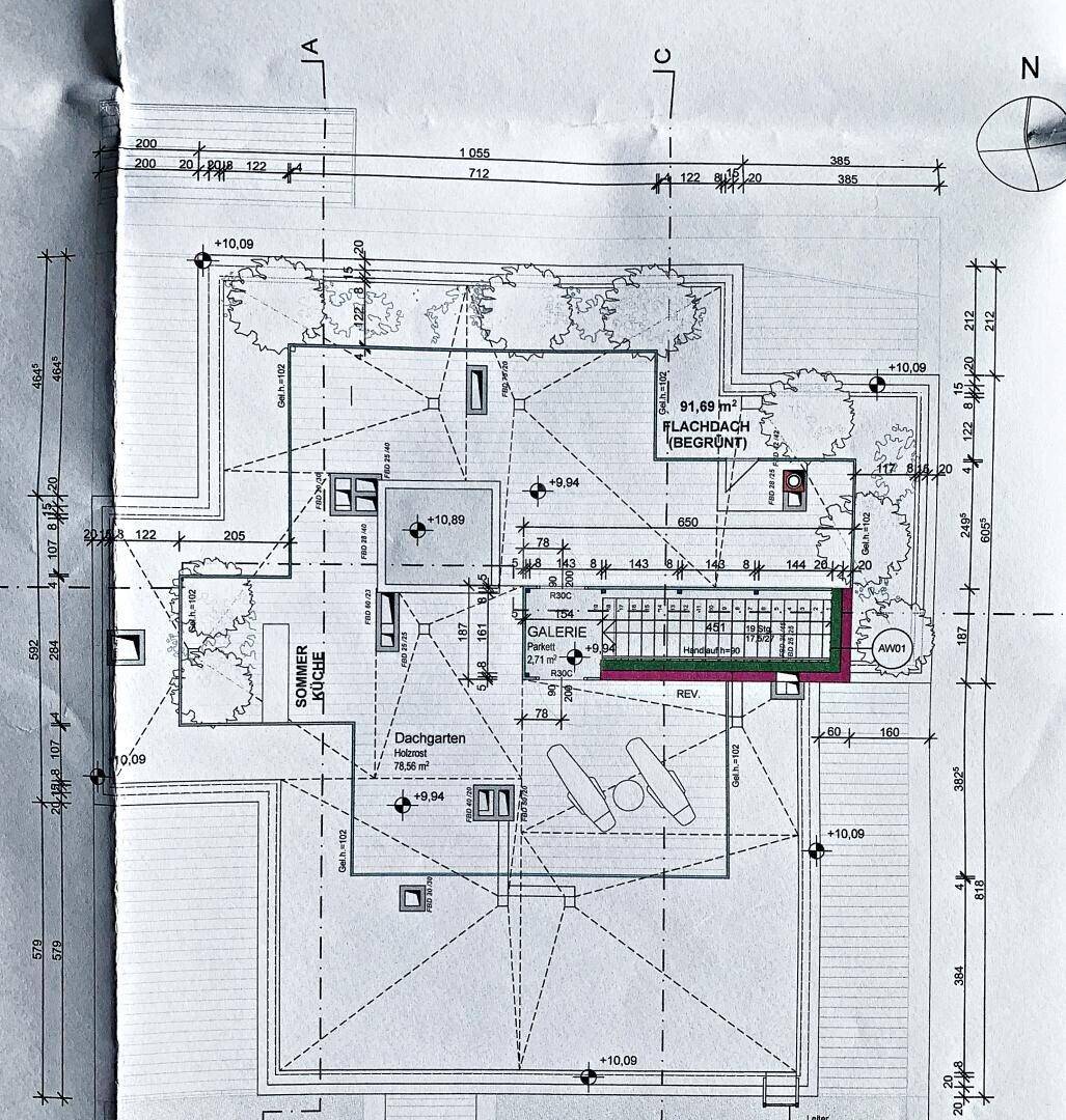 Plan Dachterrasse / Roof Terrace