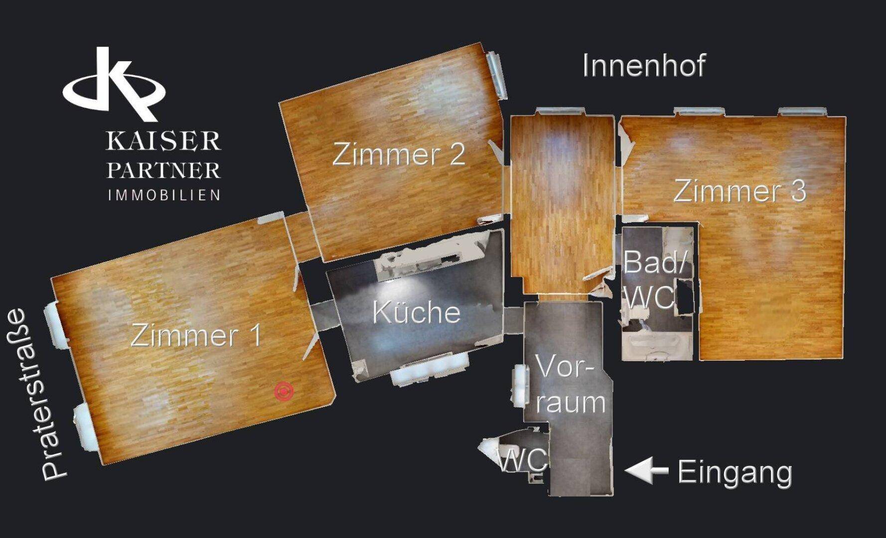 Raumaufteilungsskizze